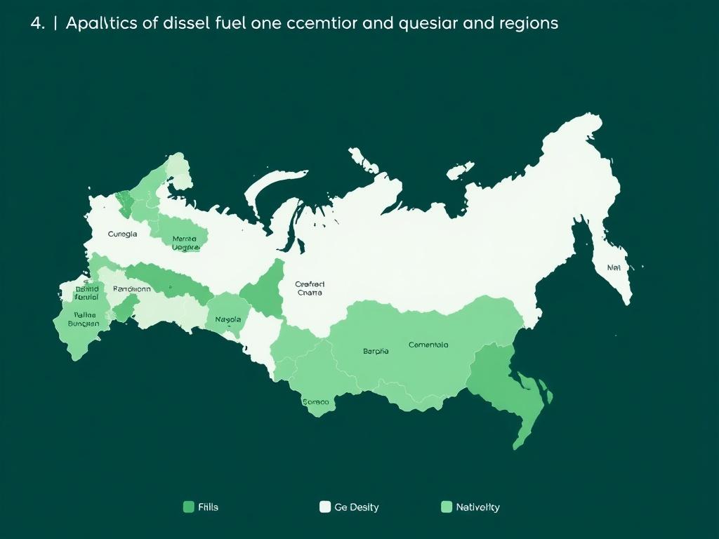 Анализ рынка дизельного топлива в регионах России. 4. Логистика и инфраструктура